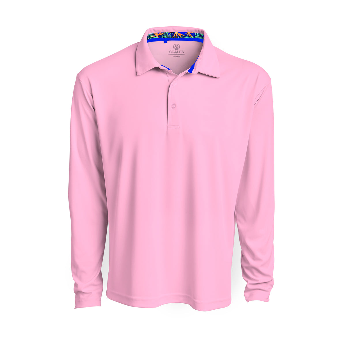 Offshore Core L/S Polo - Light Pink / S