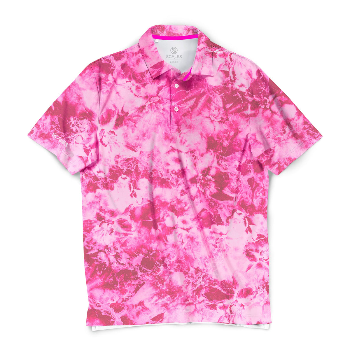 Flower Tides Polo - Pink Wash / S