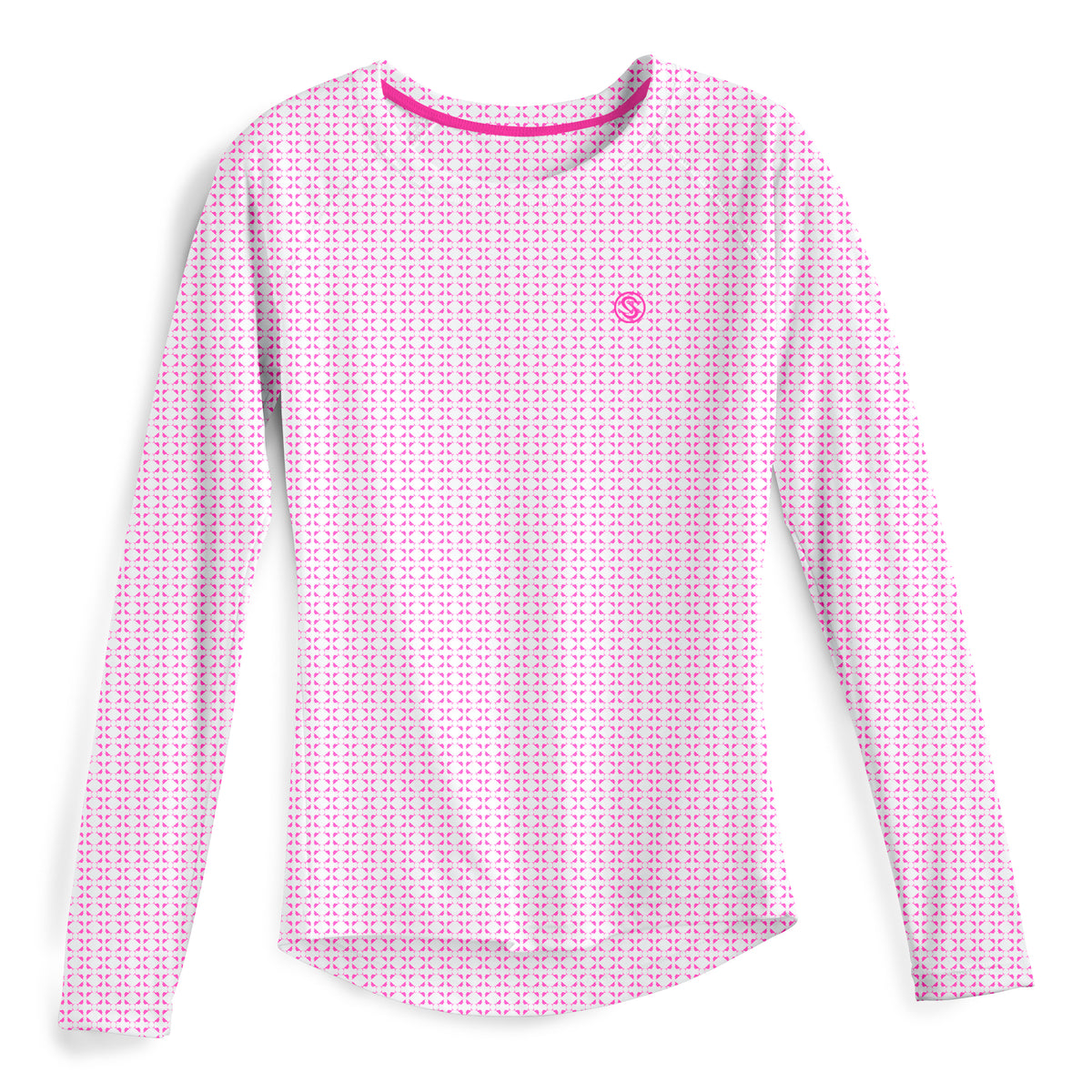 Nautical Sail Womens Performance - White / Hot Pink / S