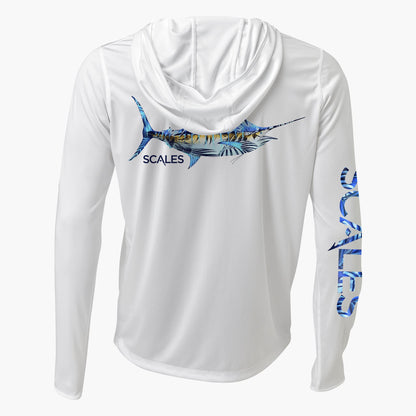 Scales Women's Pro Performance Fishing Tropical Scales Long Sleeved Shirt,  Seafoam, Medium : : Fashion