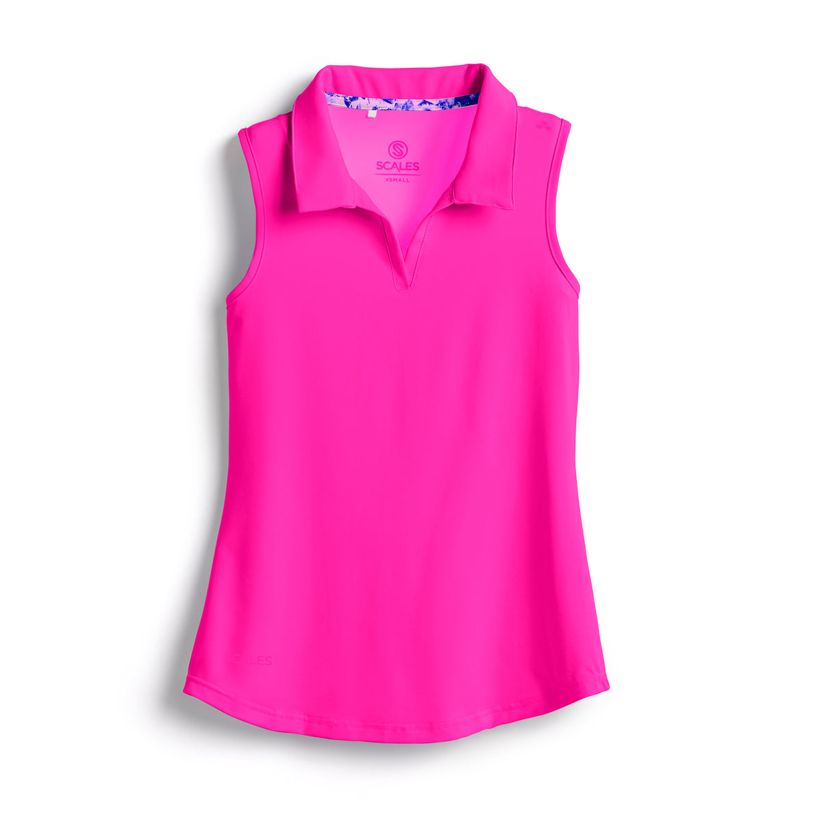 Offshore Core Womens Sleeveless Polo - Hot Pink / XS