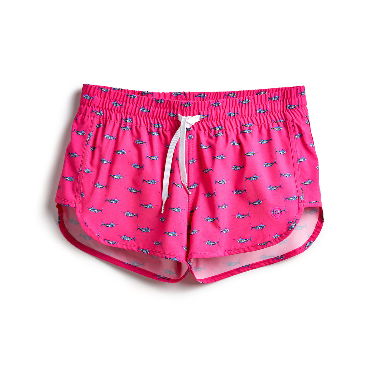 Tropical Marlin Womens Boardshorts - Hot Pink / S